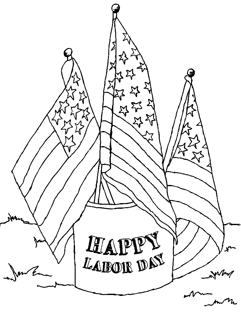 Labor Day Coloring Pages 23