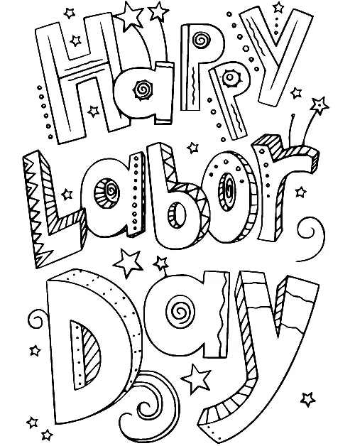 Labor Day Coloring Pages 25