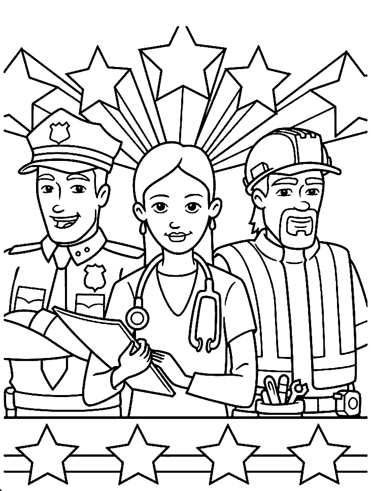 Labor Day Coloring Pages 4