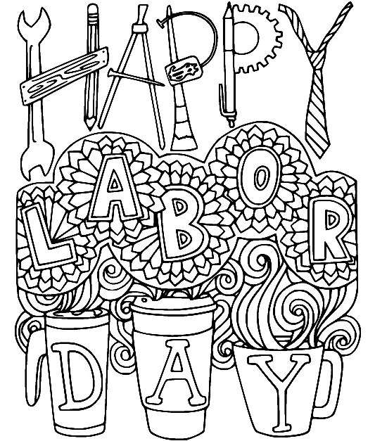 Labor Day Coloring Pages 7