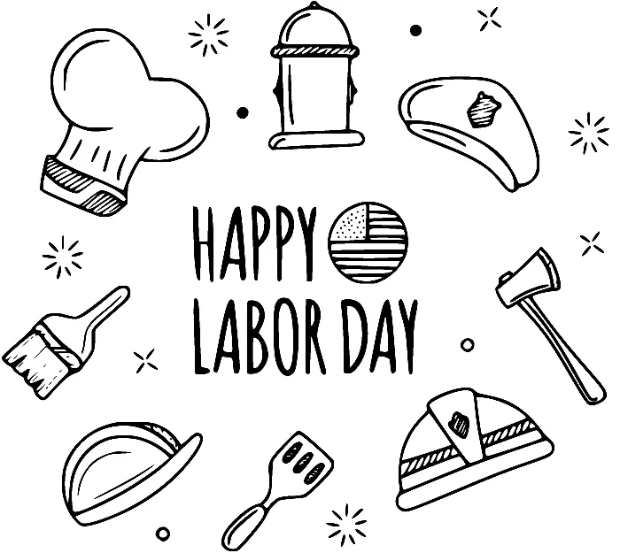 Labor Day Coloring Pages 8