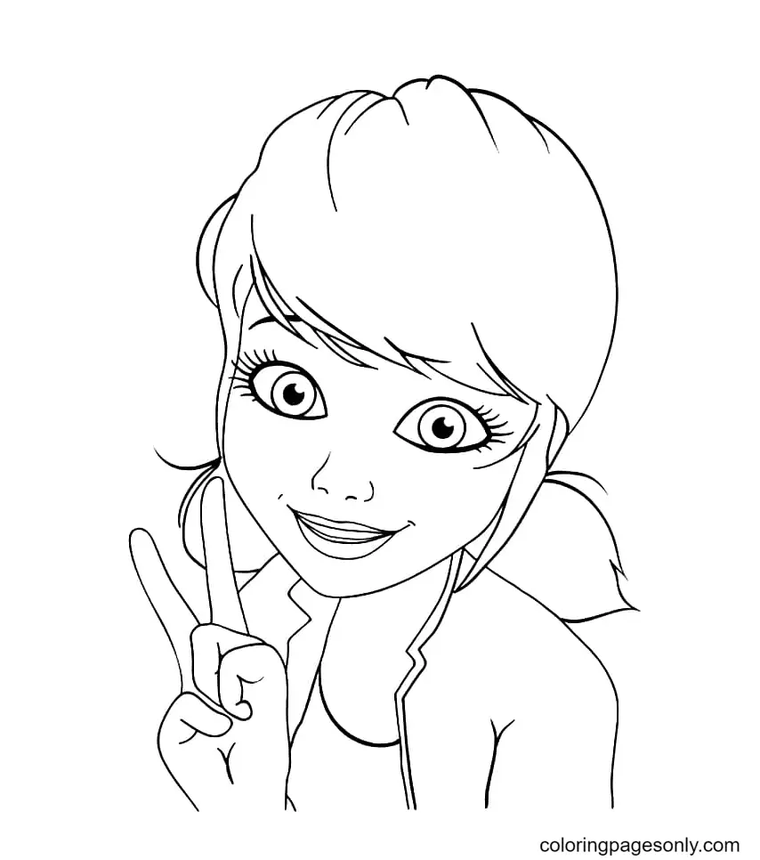Ladybug Y Cat Noir Para Colorear 12