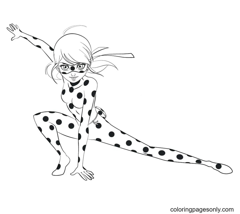 Ladybug Y Cat Noir Para Colorear 2