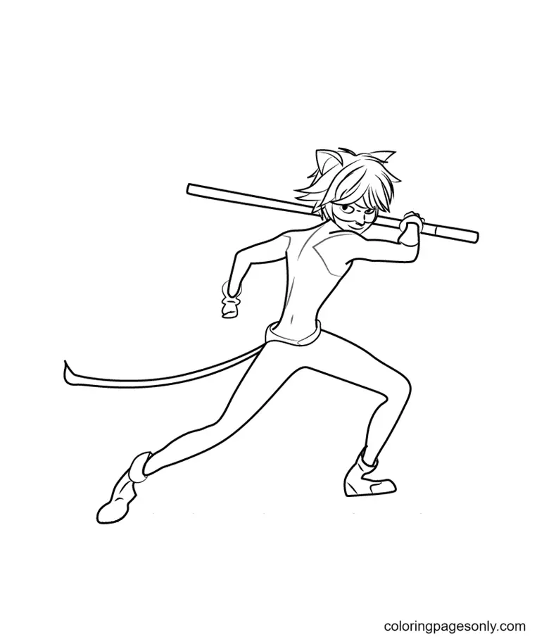 Ladybug Y Cat Noir Para Colorear 23
