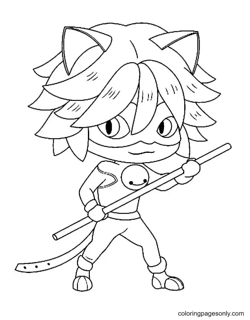 Ladybug Y Cat Noir Para Colorear 26