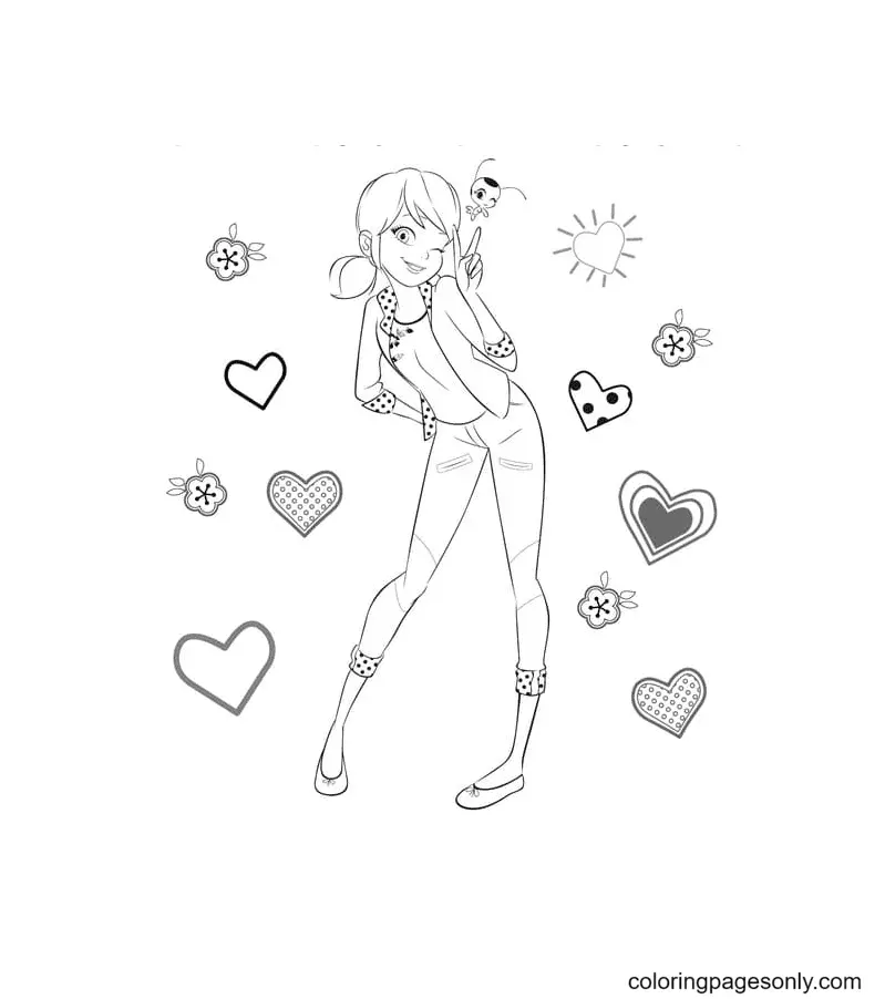 Ladybug Y Cat Noir Para Colorear 28