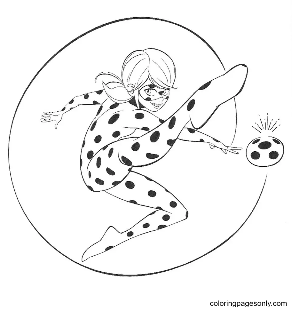 Ladybug Y Cat Noir Para Colorear 32
