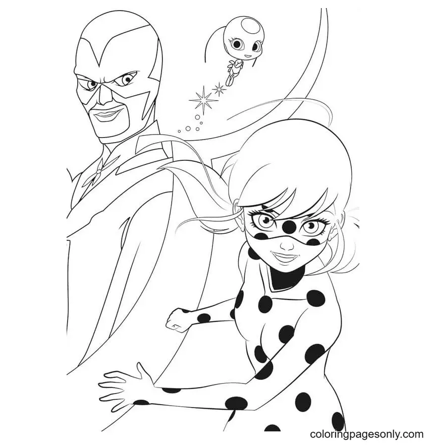 Ladybug Y Cat Noir Para Colorear 42