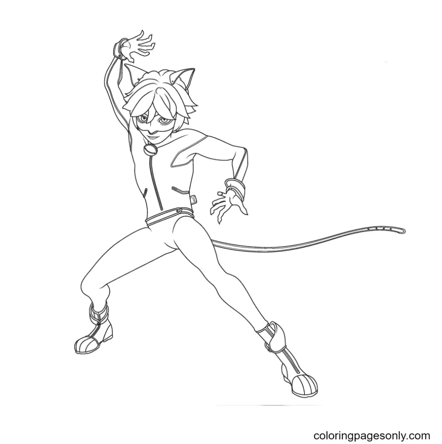 Ladybug Y Cat Noir Para Colorear 46