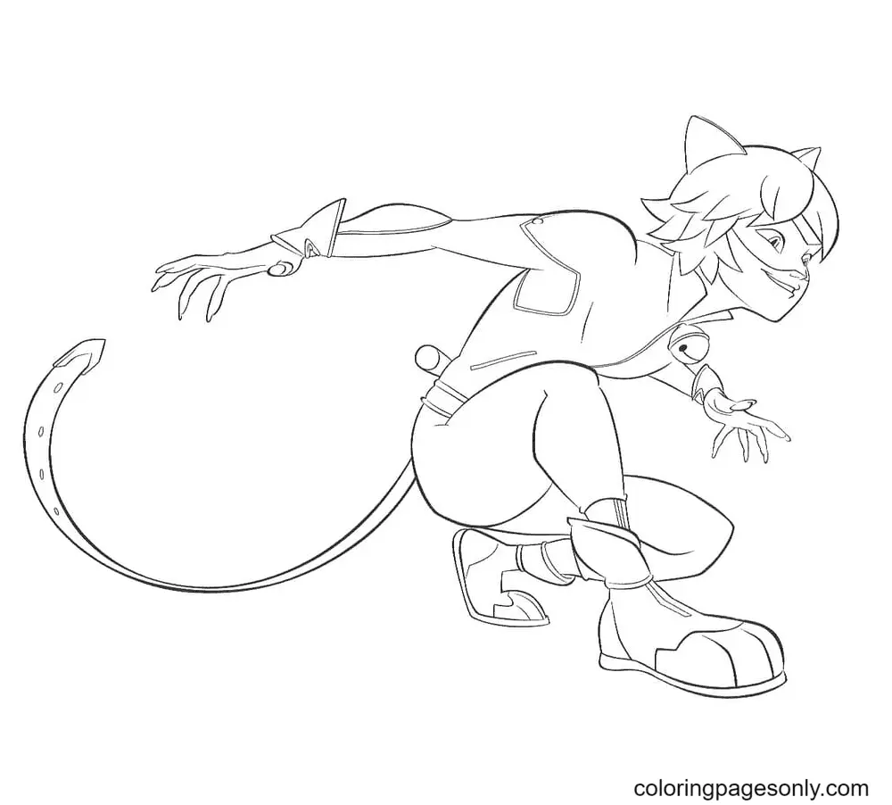 Ladybug and Cat Noir Coloring Pages 5