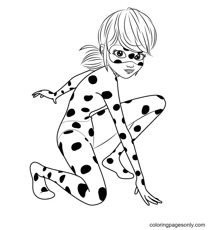Ladybug Y Cat Noir Para Colorear 65