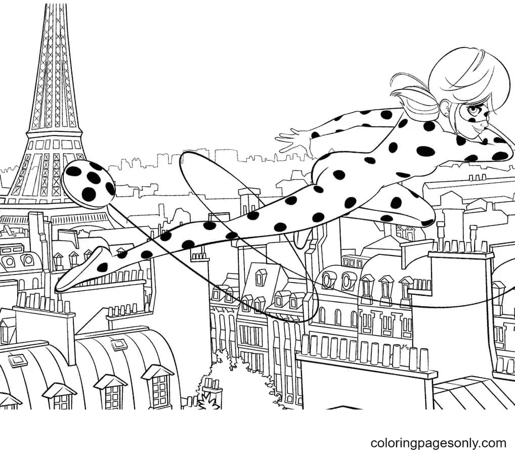 Ladybug Y Cat Noir Para Colorear 71