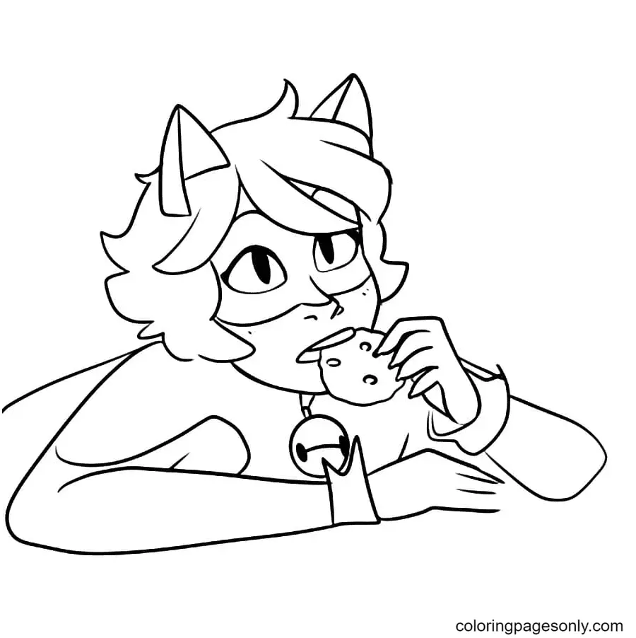 Ladybug Y Cat Noir Para Colorear 73