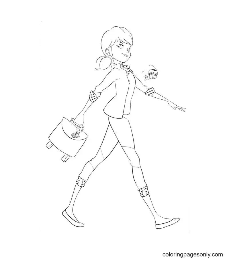 Ladybug and Cat Noir Coloring Pages 77