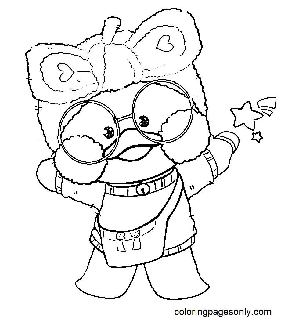 LalaFanfan Duck Coloring Pages 12