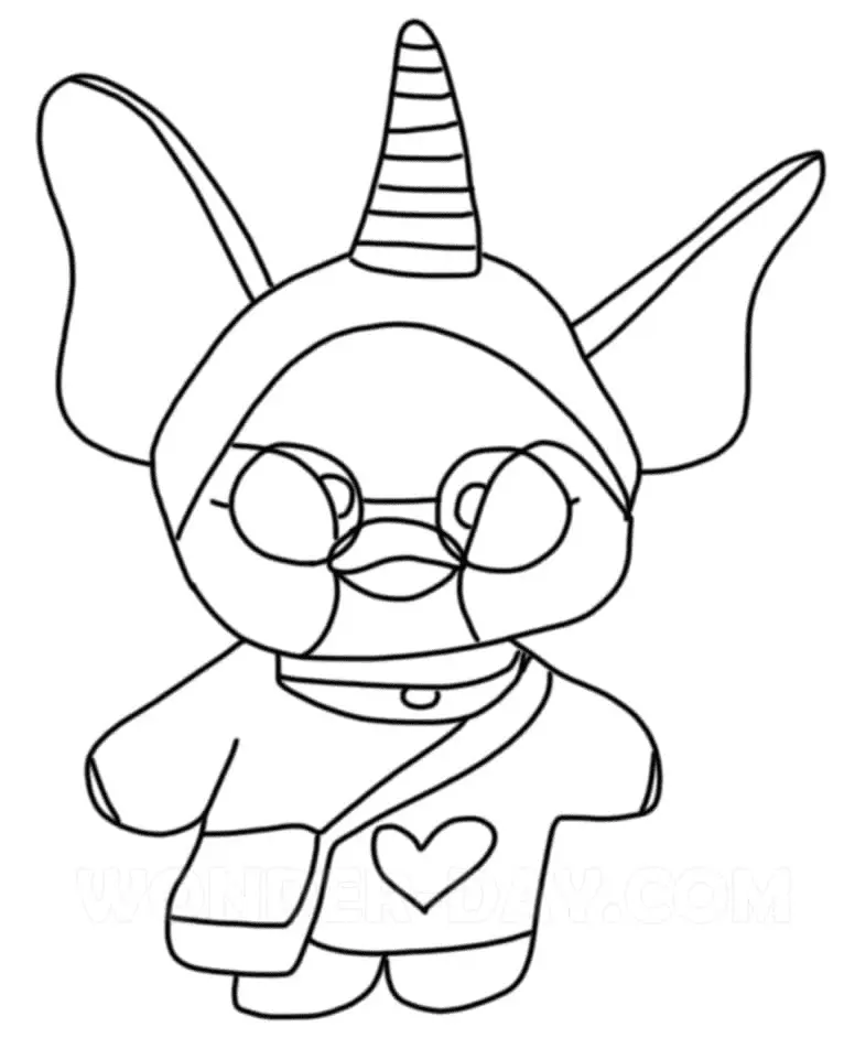 LalaFanfan Duck Coloring Pages 23