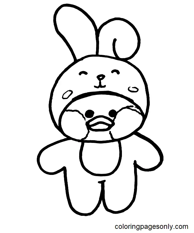 LalaFanfan Duck Coloring Pages 3