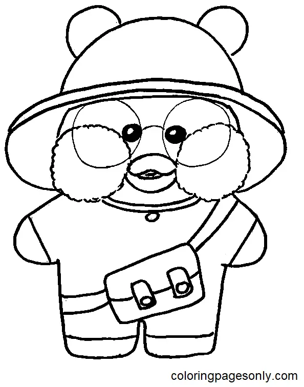 LalaFanfan Duck Coloring Pages 6