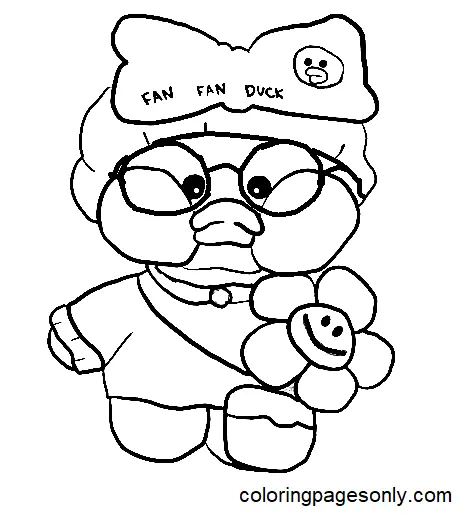 LalaFanfan Duck Coloring Pages 9