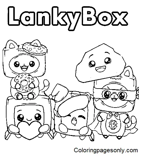 LankyBox Coloring Pages 2