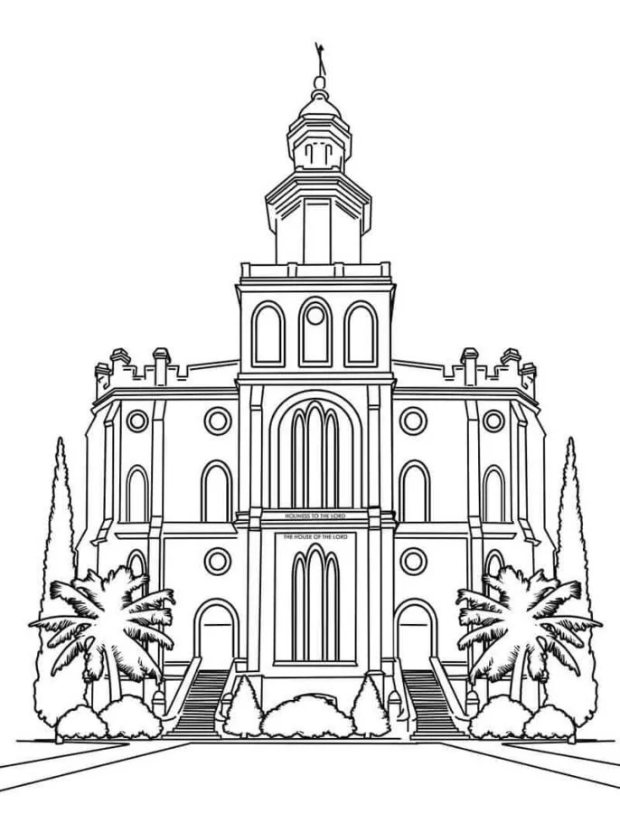 Iglesia Sud Para Colorear 13