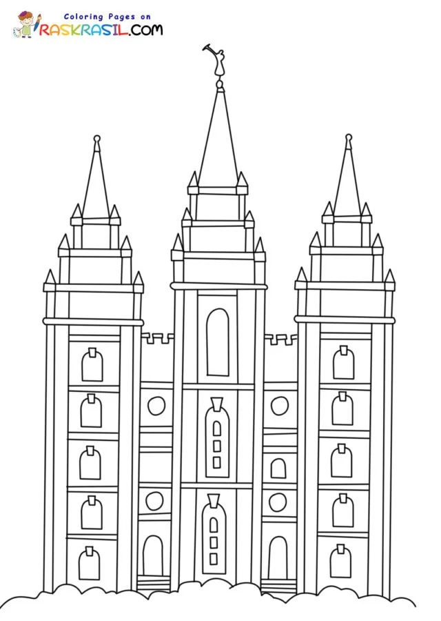 Iglesia Sud Para Colorear 3