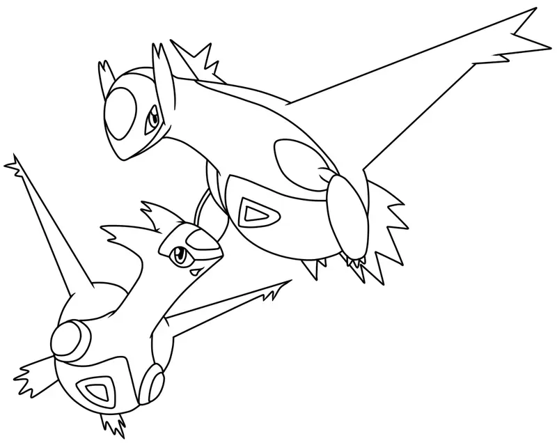 Legendary Pokemon Coloring Pages 1