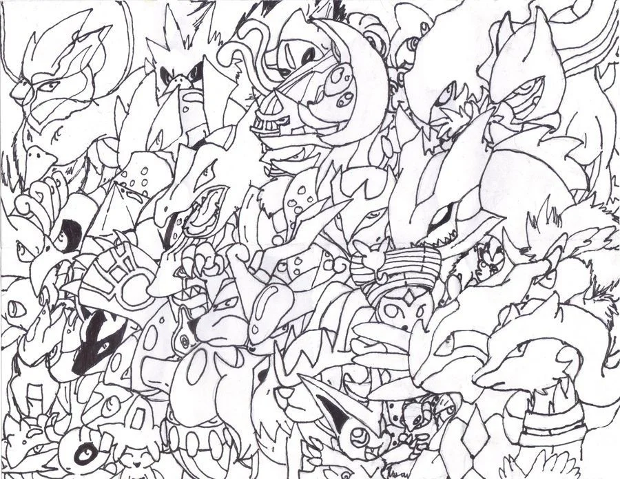 Legendary Pokemon Coloring Pages 28