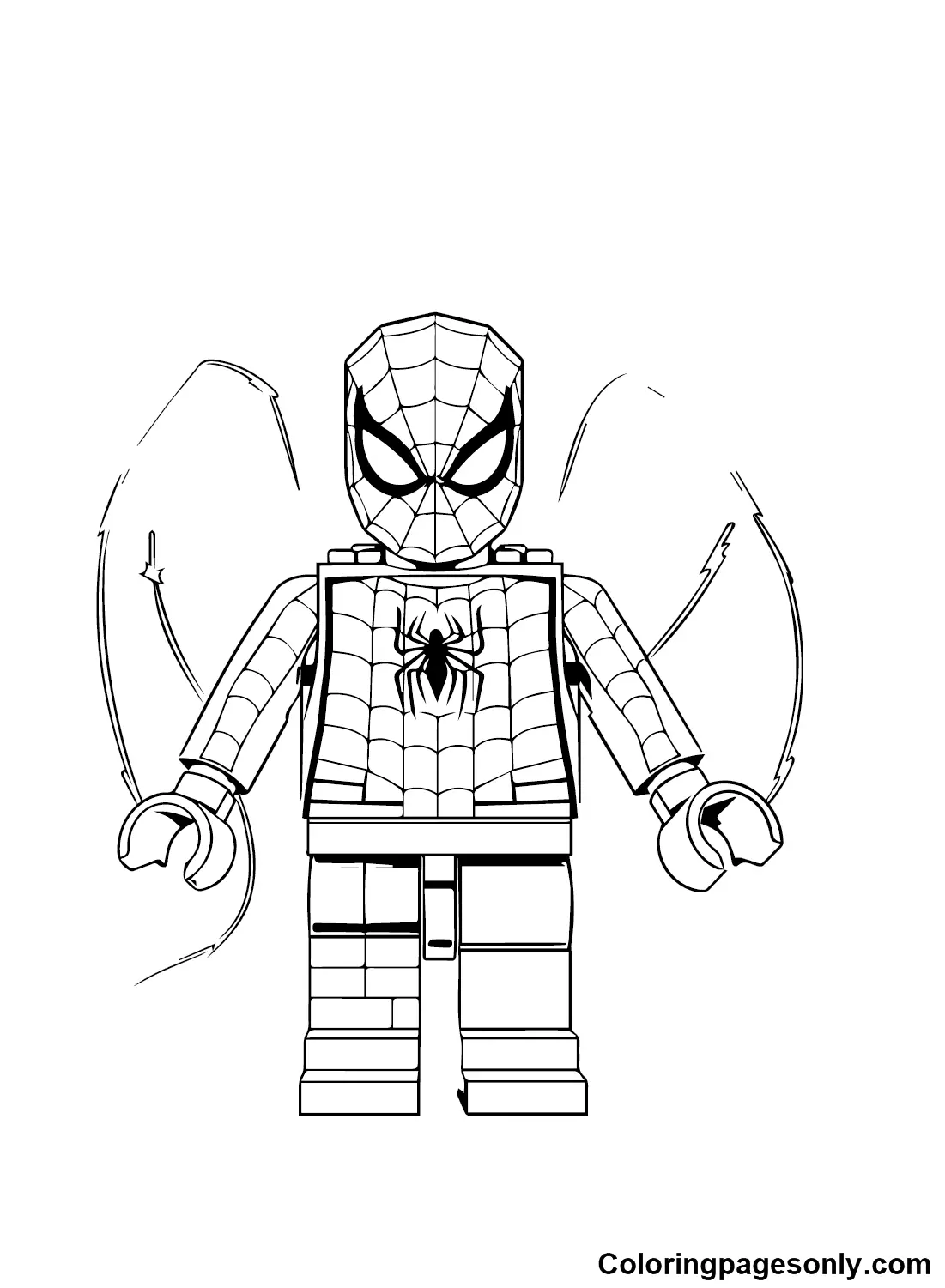 Lego Spiderman Coloring Pages 10