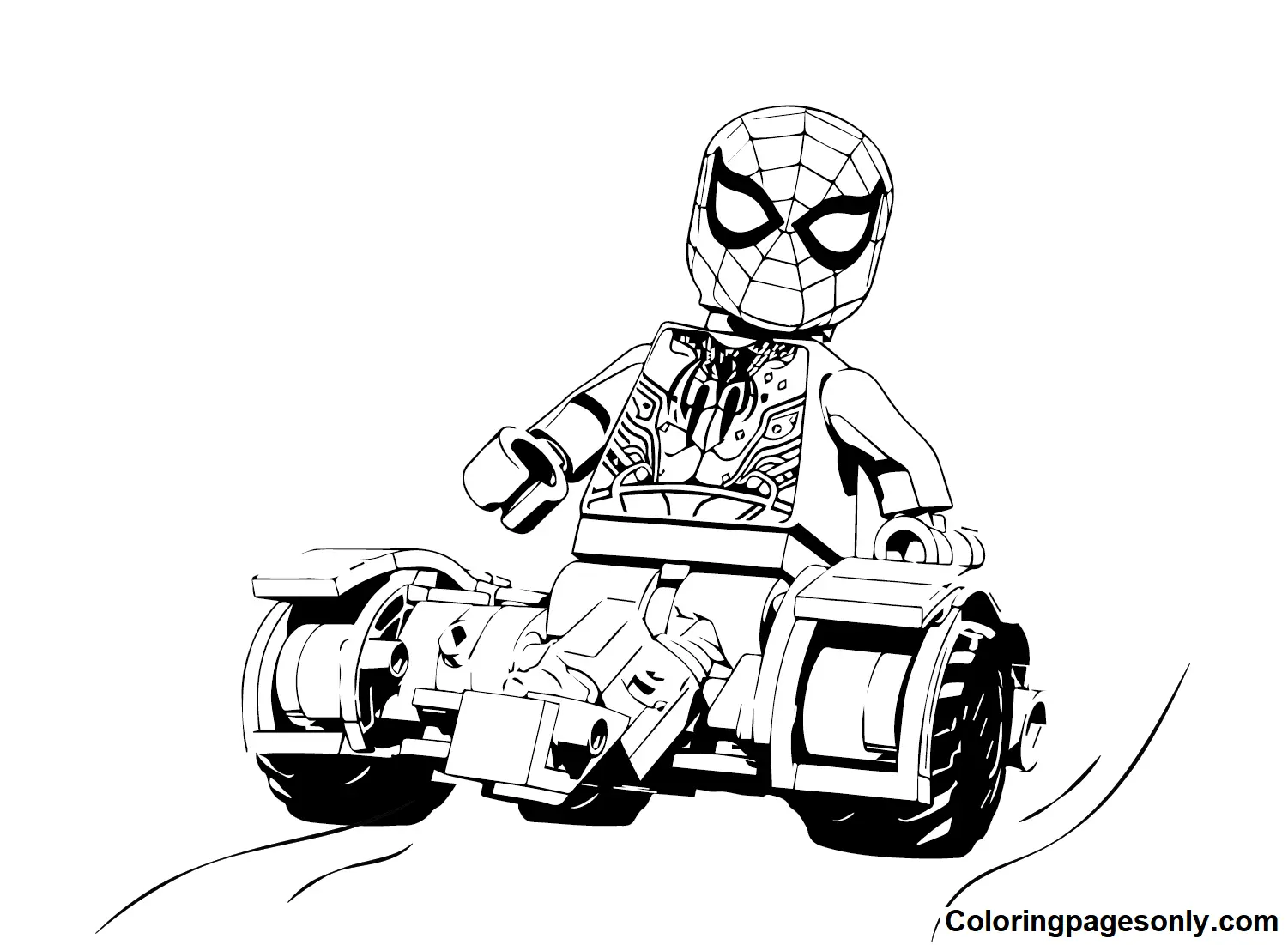 Lego Spiderman Coloring Pages 14