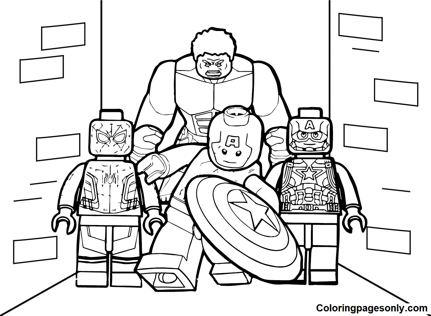 Lego Spiderman Coloring Pages 3