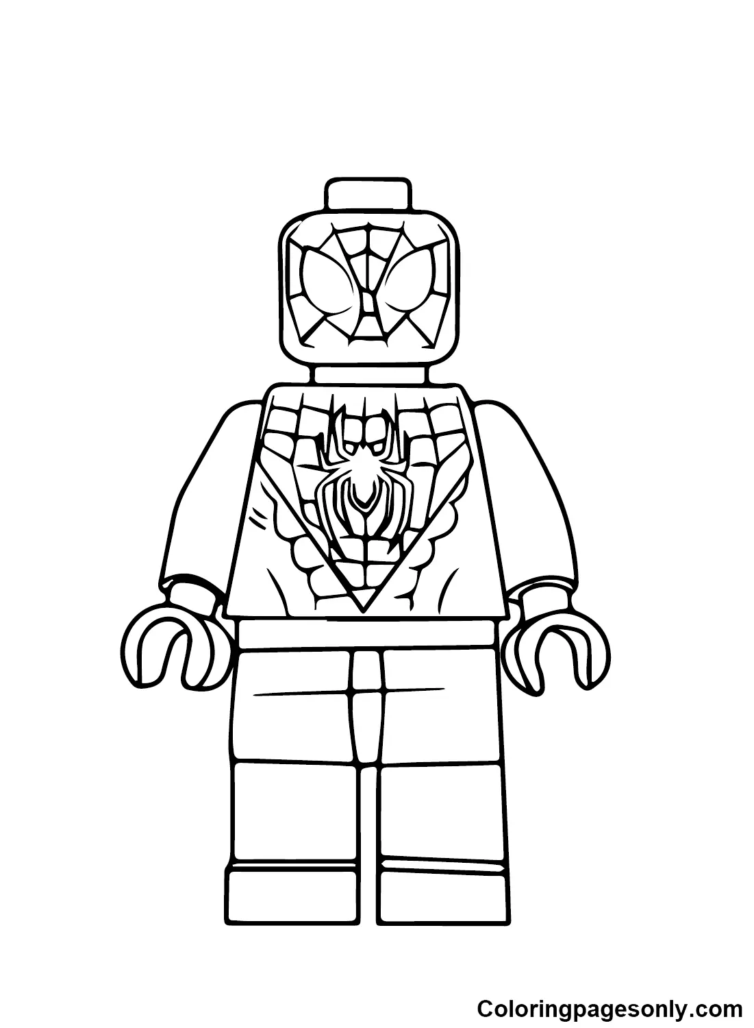 Lego Spiderman Coloring Pages 4