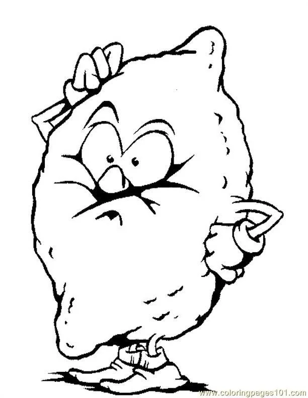 Lemon Coloring Pages 1