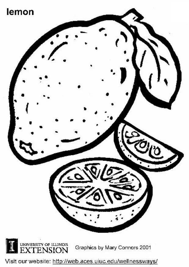 Lemon Coloring Pages 2