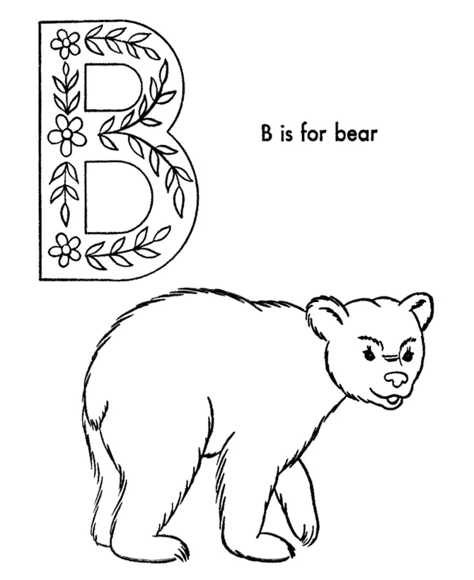 La Letra B Para Colorear 14
