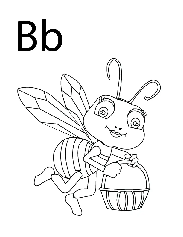 La Letra B Para Colorear 6
