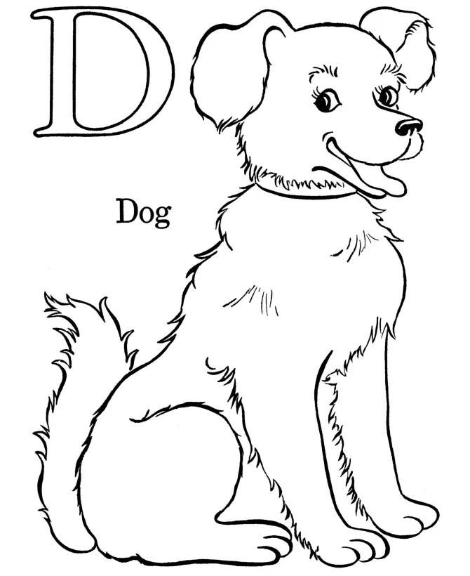 Desenhos de Letra D Para Colorir 20