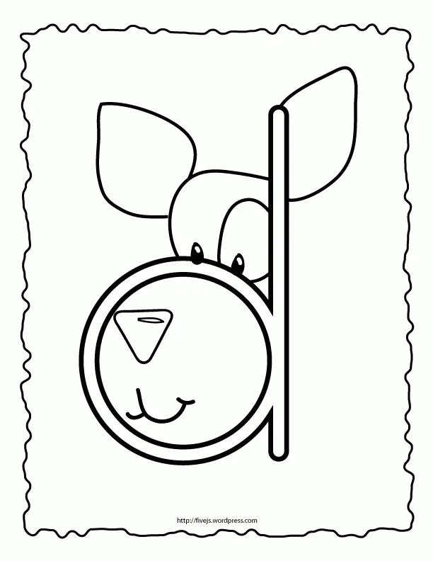 Desenhos de Letra D Para Colorir 23
