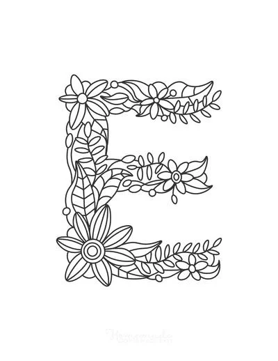 Desenhos de Letra E Para Colorir 70