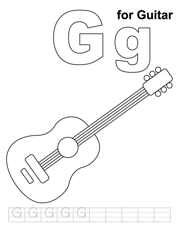 Letra G Para Colorear 20