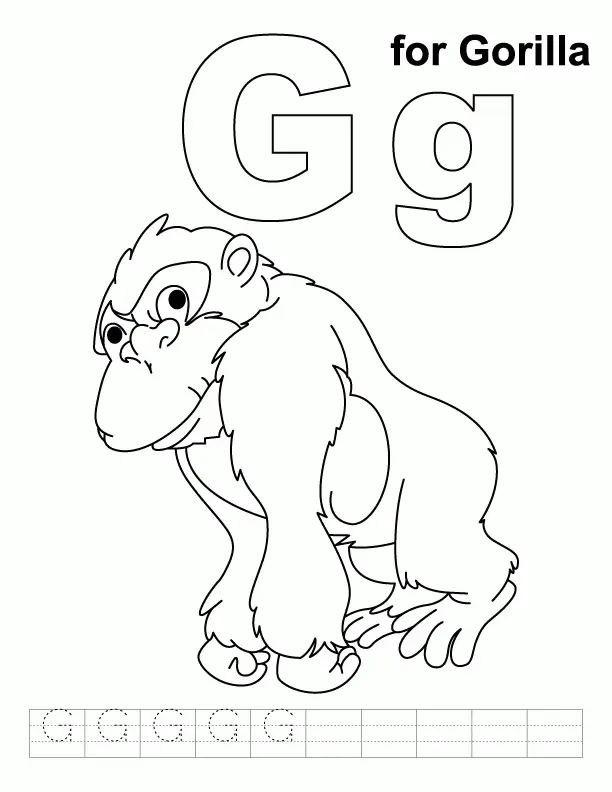 Letra G Para Colorear 23