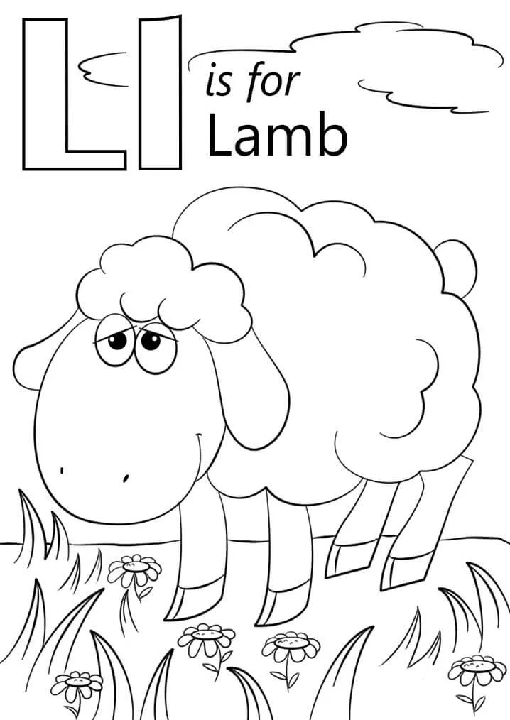 La Letra L Para Colorear 70