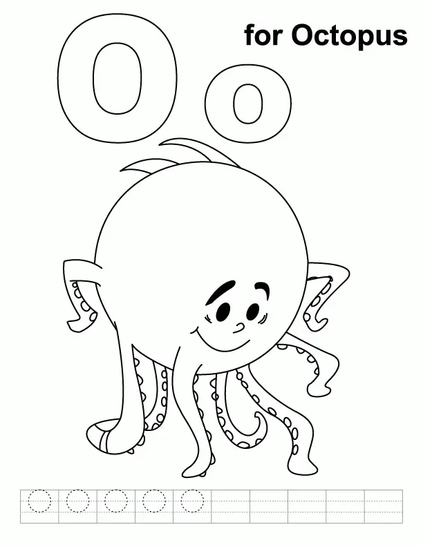 Desenhos de Letra O Para Colorir 14