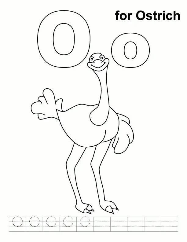 Desenhos de Letra O Para Colorir 19