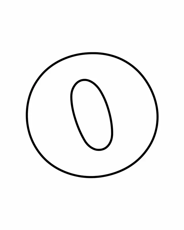 Desenhos de Letra O Para Colorir 7