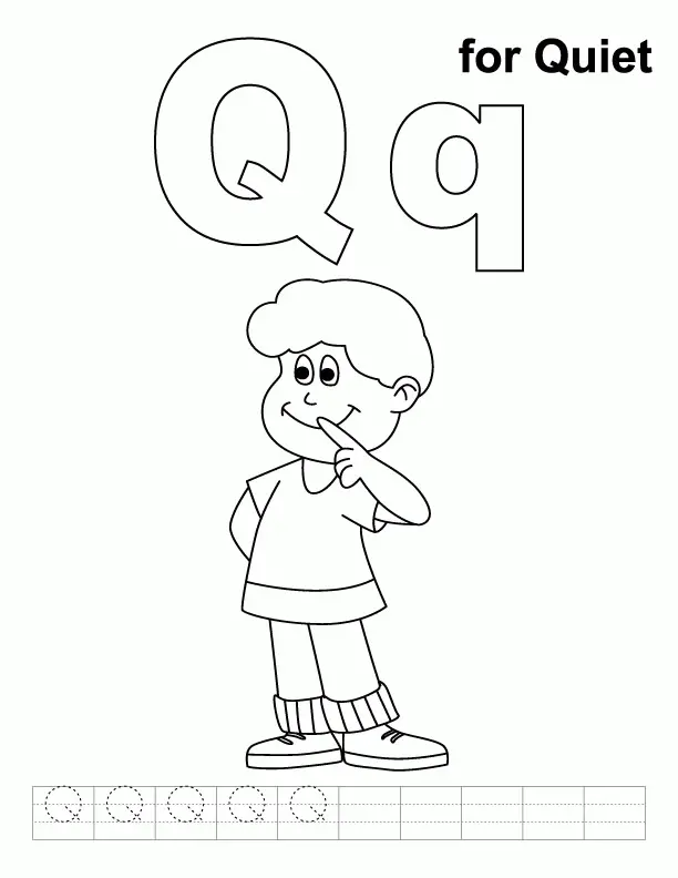 Letter Q Coloring Pages 10