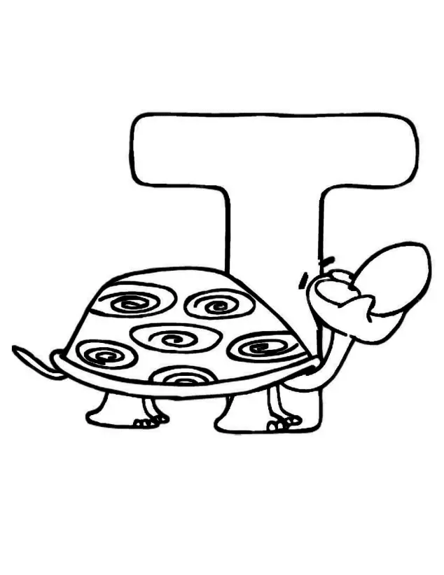 Buchstabe T Ausmalbilder 12