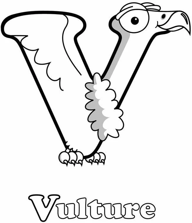 Letter V Coloring Pages 5