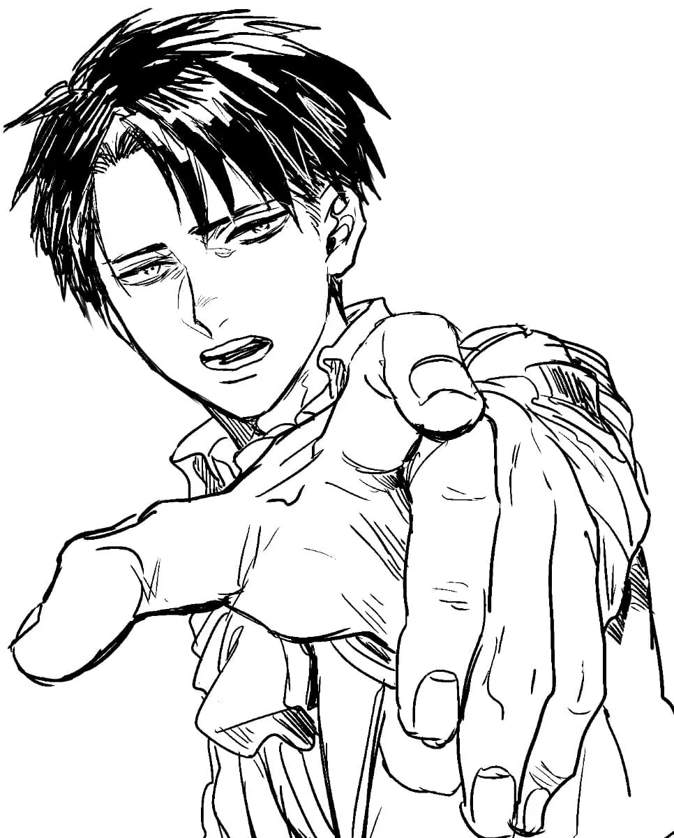Levi Ackerman Ausmalbilder 24