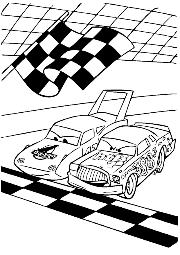 Rayo Mcqueen Para Colorear